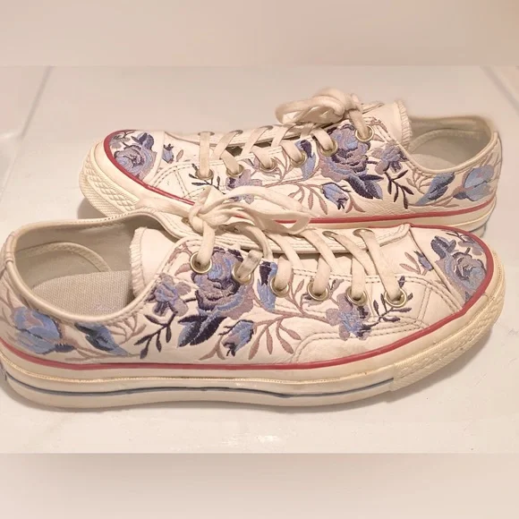 Converse Chuck Taylor 70 Low Parkway Floral Embroidery Men’s 6 or Women’s 8 - Picture 1 of 5